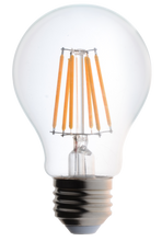 Bioluz LED Dimmable 60W Clear Edison Style Filament LED, A19 Light Bulb, Warm White 2700K, UL Listed