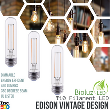 Bioluz LED T10 Dimmable LED Filament Bulb