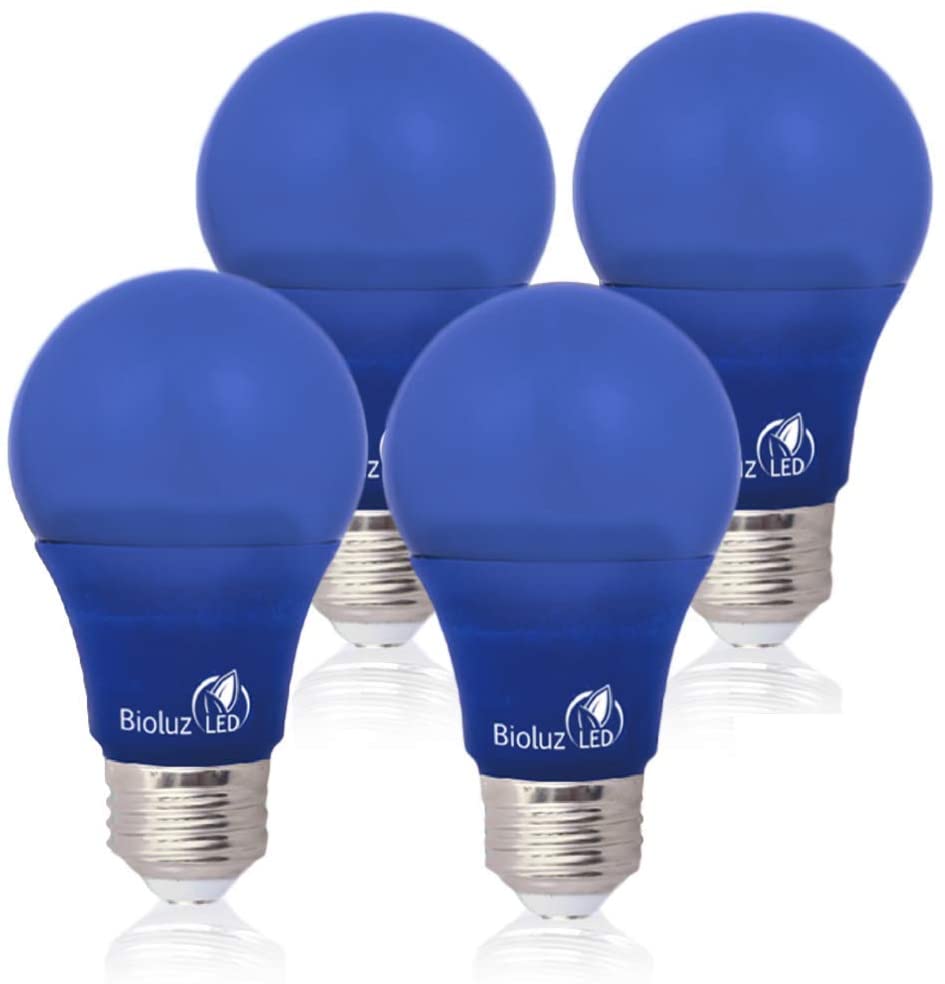 blue led light bulb