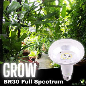bulbs for grow lights 2 Pack Bioluz LED Full Spectrum Grow Light Bulbs Flood Lights for Indo