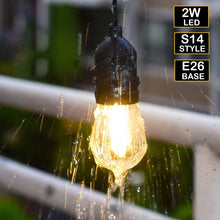 Bioluz LED Outdoor LED String Lights 48Ft LED Weatherproof