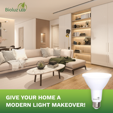 PAR38 LED Bulb 120W Replacement Indoor / Outdoor Dimmable Spot Light Bulb by Bioluz LED, 3000K Soft White, E26, 40 Degree Beam Angle, UL Listed