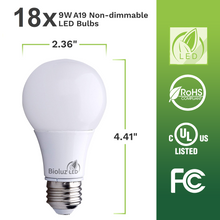 Bioluz LED 60 Watt LED Light Bulbs Non Dimmable