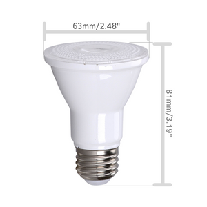 PAR20 LED Bulb 75W Replacement 90 CRI Indoor / Outdoor Dimmable Spot Light Bulb by Bioluz LED UL Listed CEC Title 20
